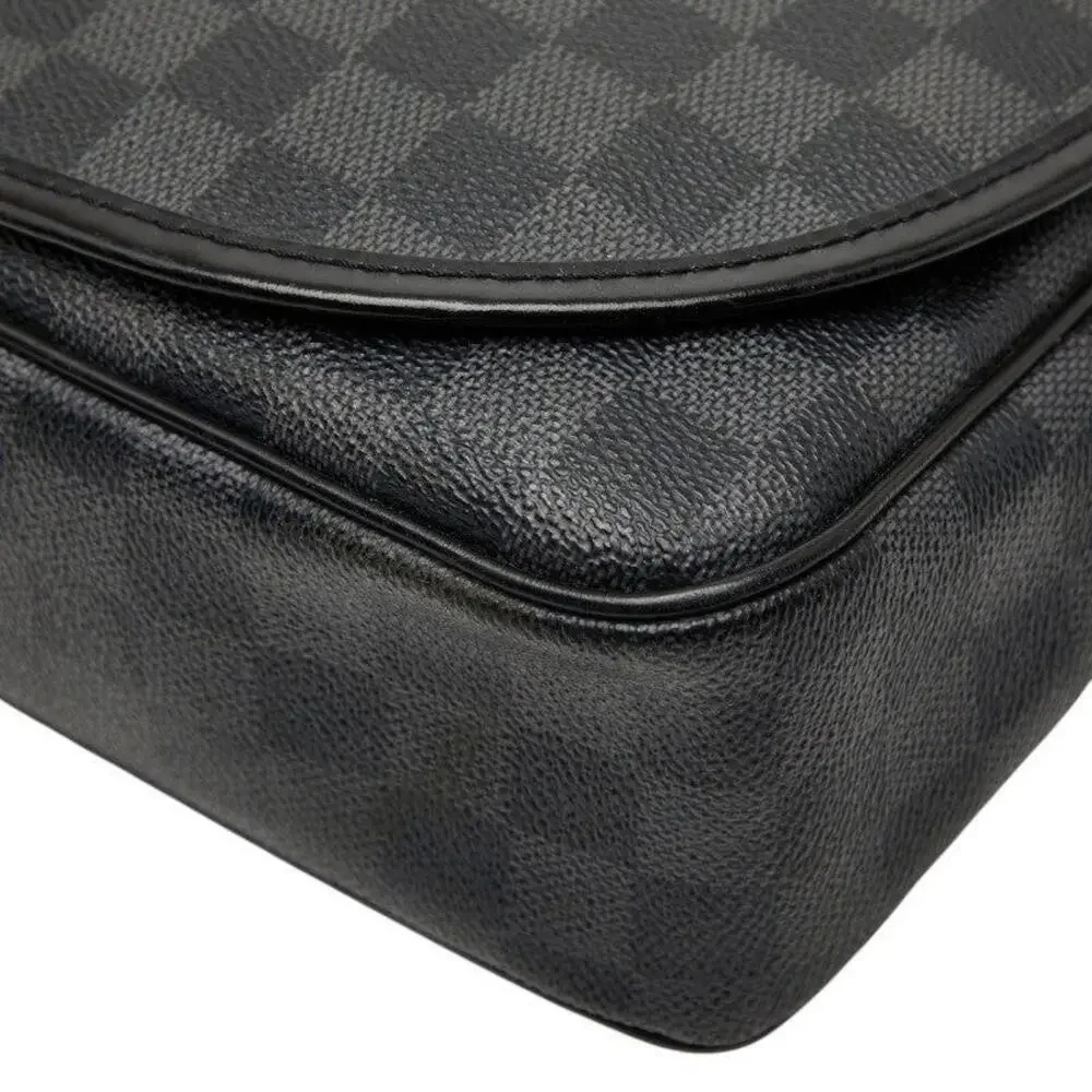 Louis Vuitton Damier Graphite Daniel MM Shoulder Bag Black